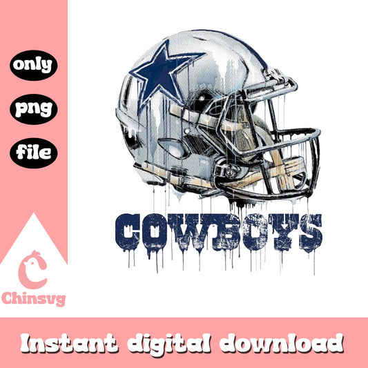 Cowboys helmet dripping png, Dallas Cowboys team png