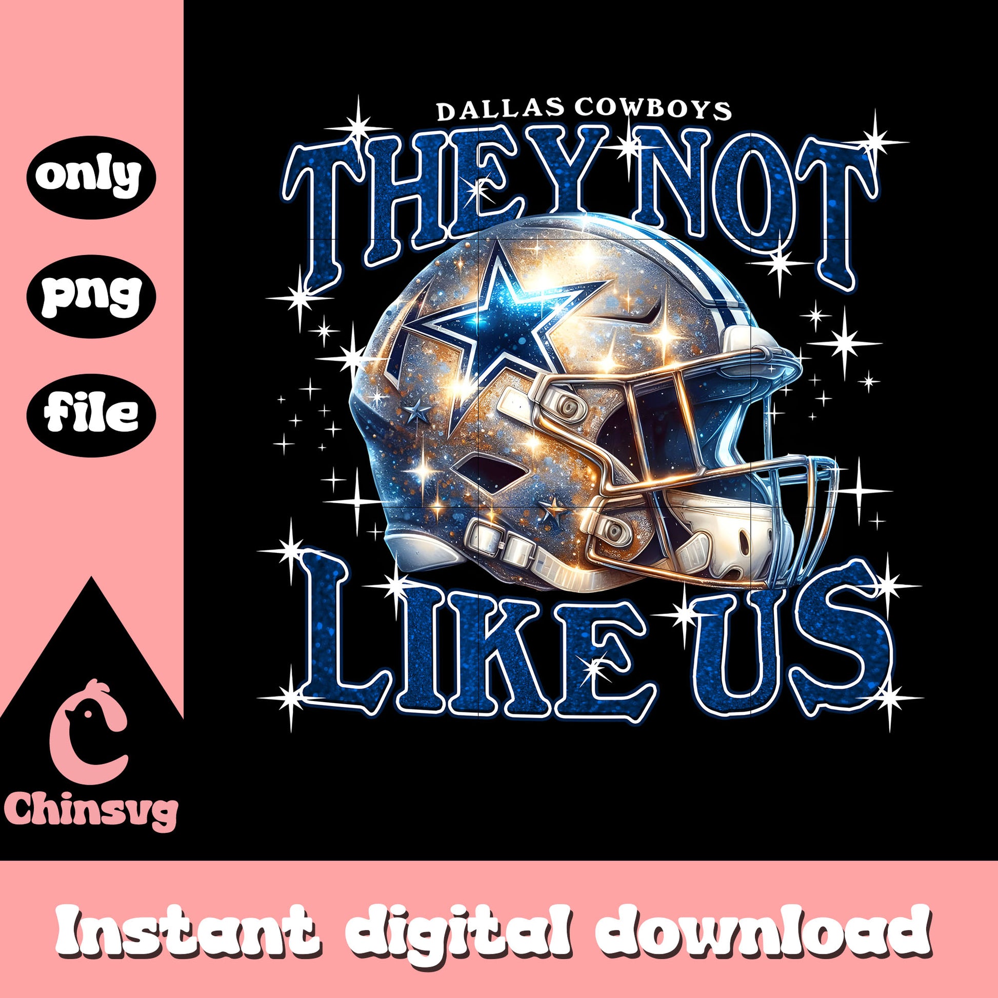 Cowboys nfl team they not like us png, rugby football club png