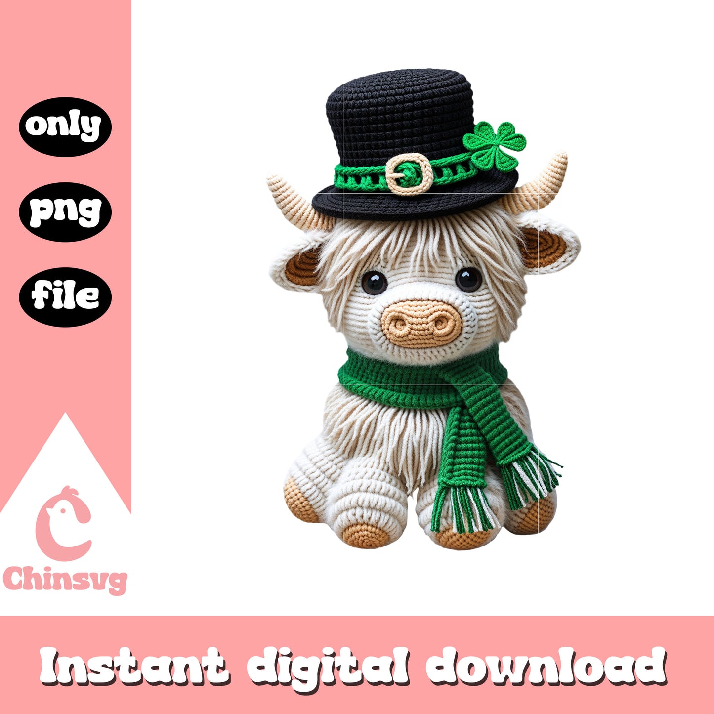 Cow custom st patrick’s png, st patrick's day cow​​ png