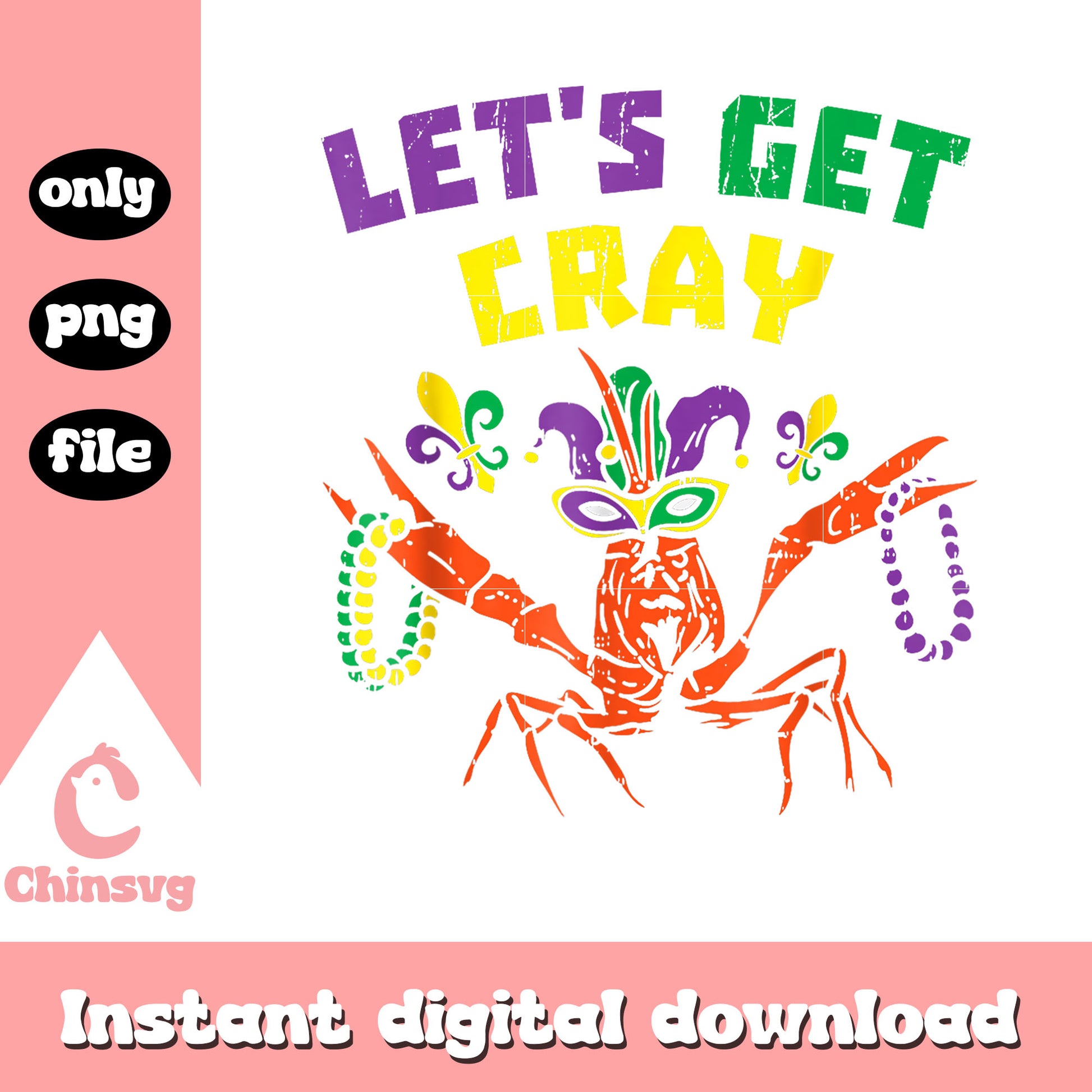 Crawfish carnival mardi gras png, new orleans mardi gras​​ png
