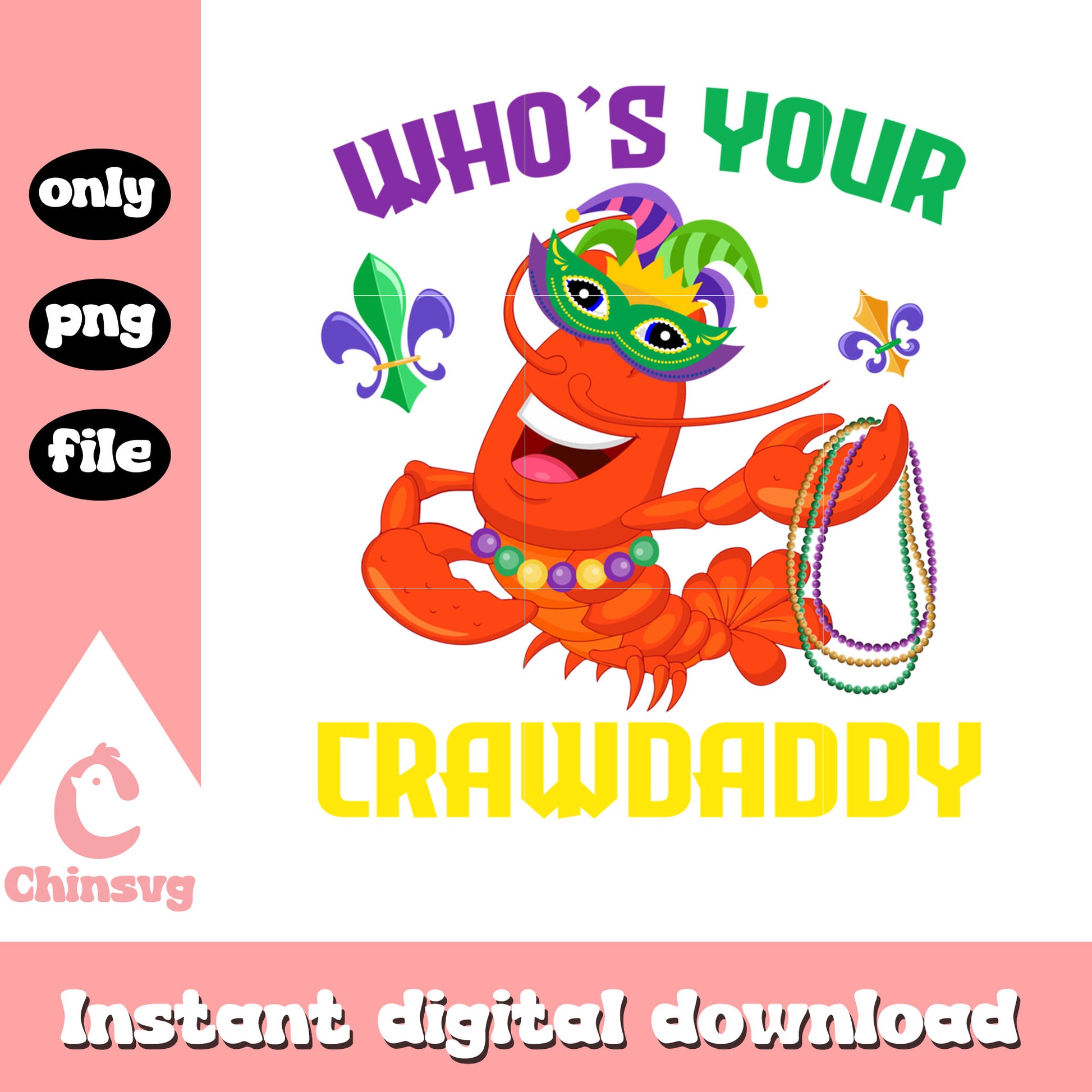 Crawfish funny mardi gras png, mardi gras what it means​ png