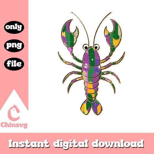 Crawfish image mardi gras png, pride parade new orleans​​​​​​ png