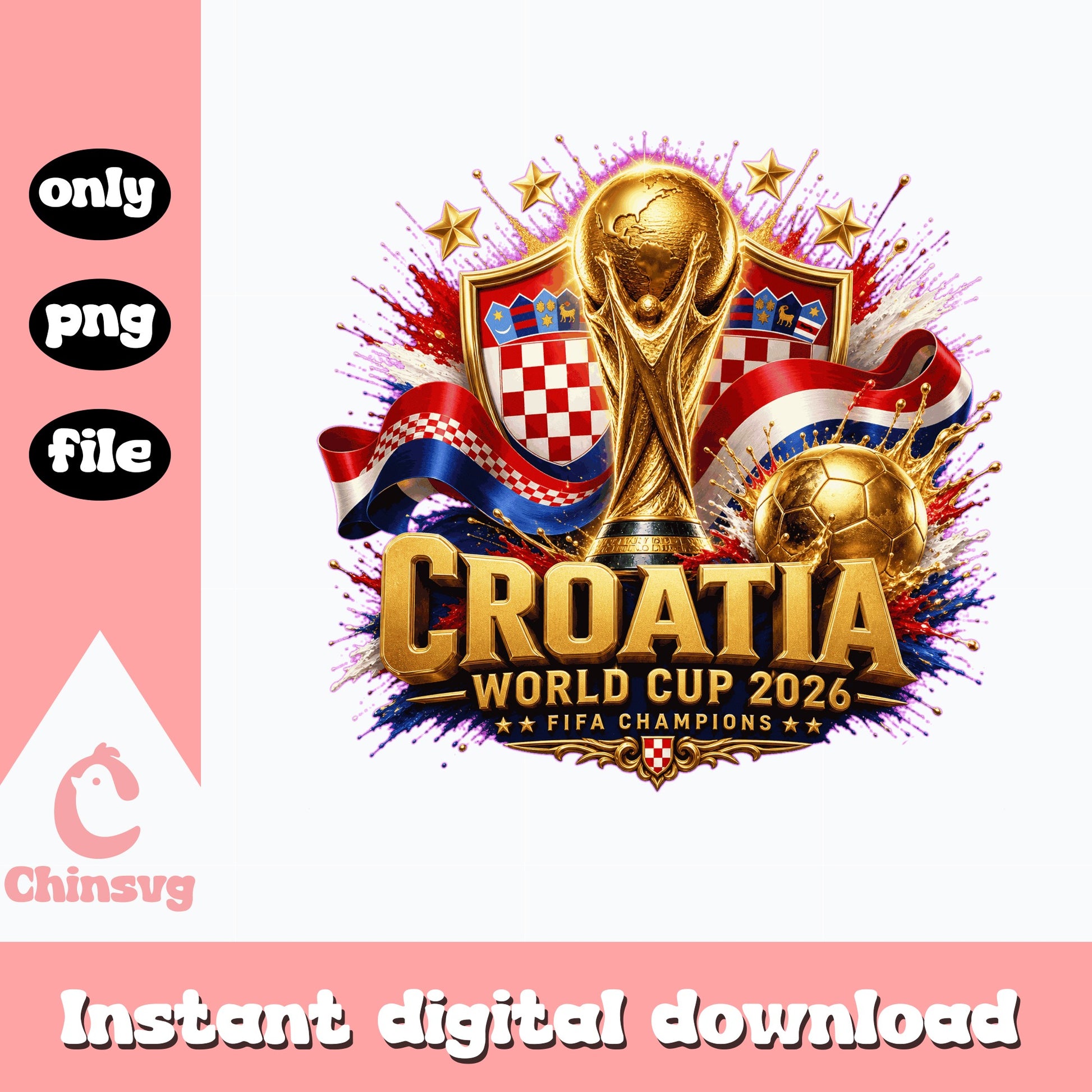 Croatia World Cup 2026 PNG, Fifa Champions Soccer PNG, Croatia Flag PNG
