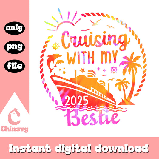 Crruising with my bestie png, my bestie png, cruise squad png
