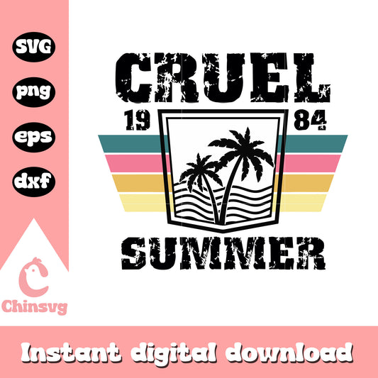 Cruel summer logo 1984 svg, Cruel summer svg, Taylor Swift svg