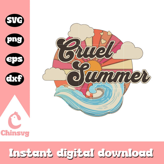 Cruel summer logo svg, logo design svg, Taylor Swift svg