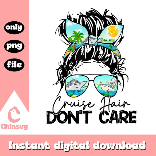 Cruise hair don't care png, messy bun png, cuise hair png