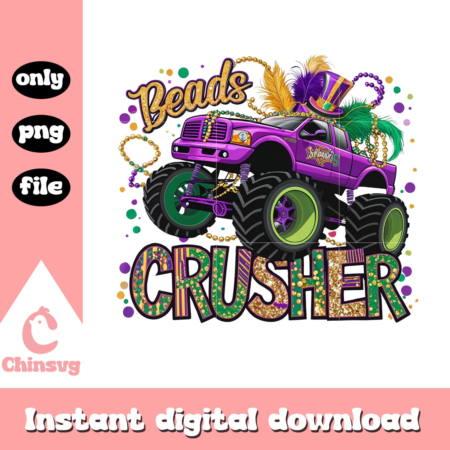 Crusher purple mardi gras png, mardi gras new orleans​​​ png