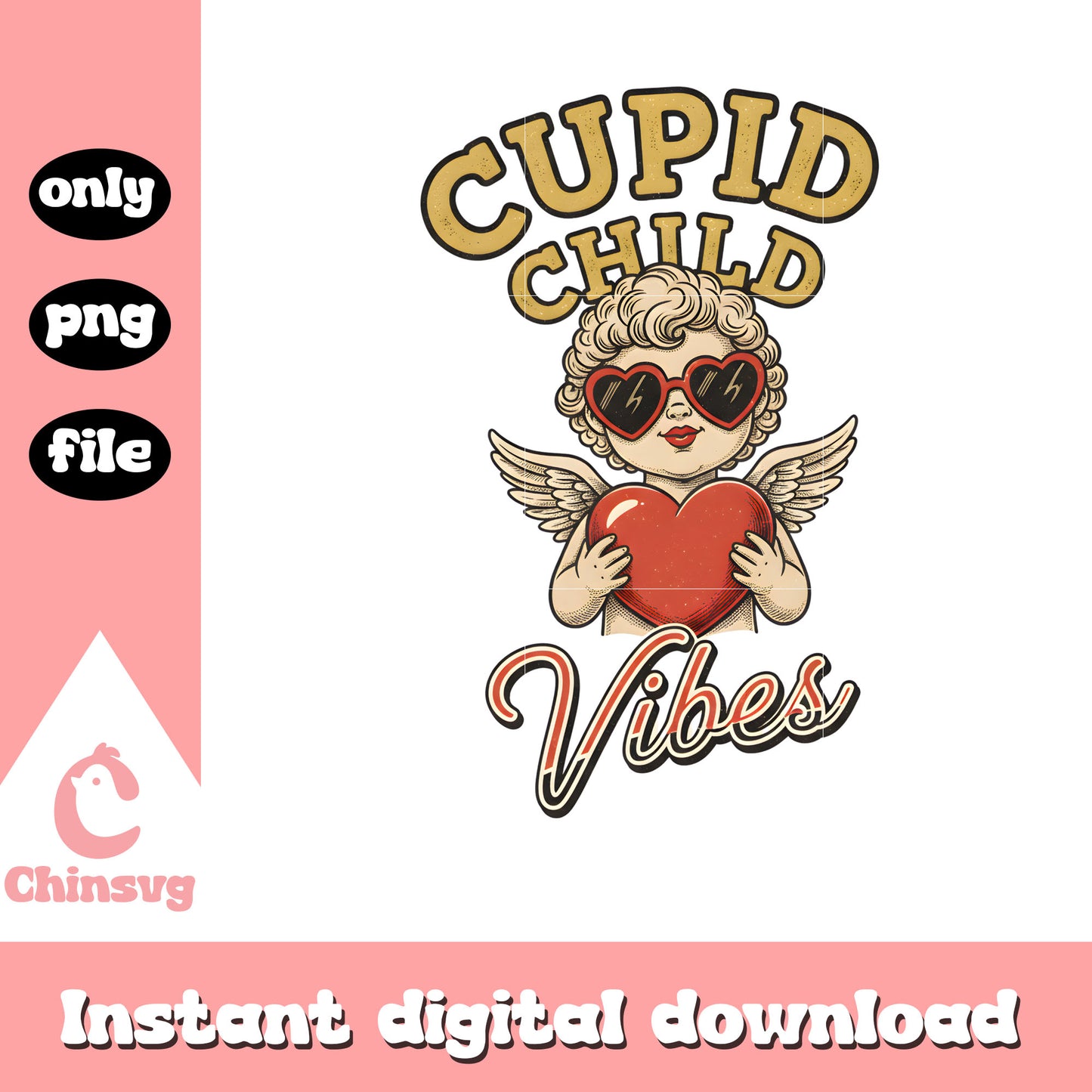 Cupid chill angel valentine png, valentine angel​​ png