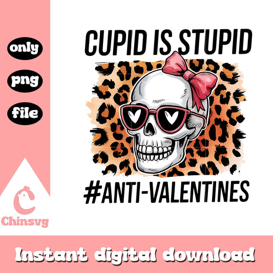 Cupid is stupid anti valentine png, anti valentine png, skeleton png