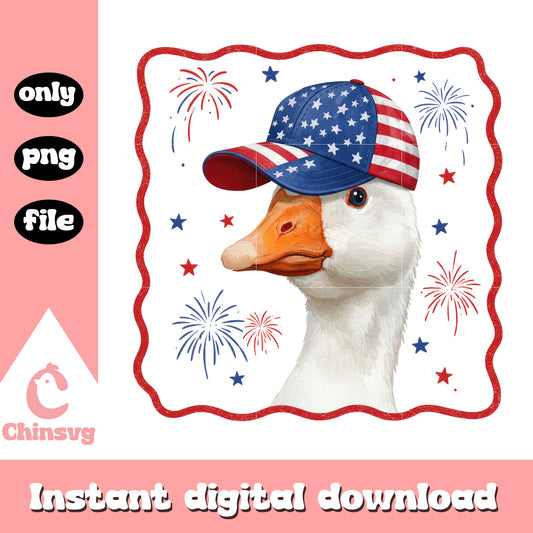 Custom goose boy america png, 4th of july png, freedom png