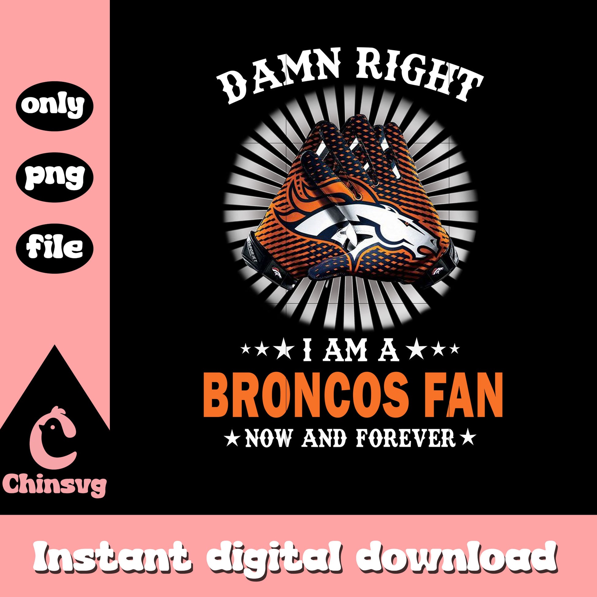 Custom hand denver broncos png, bronco sport​​ png, nfl png