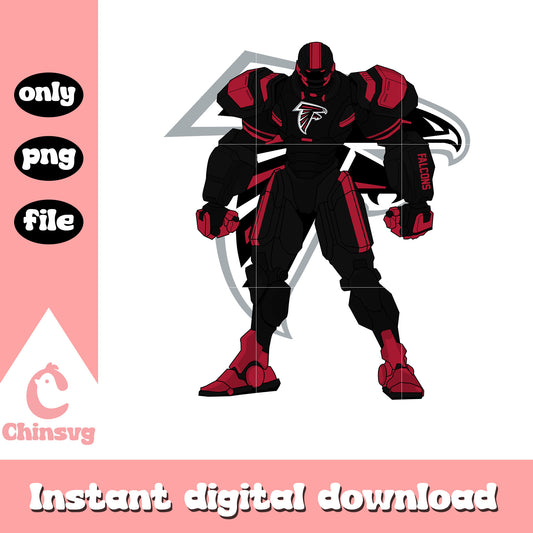 Custom robot atlanta falcons png, atlanta falcons logo​ png