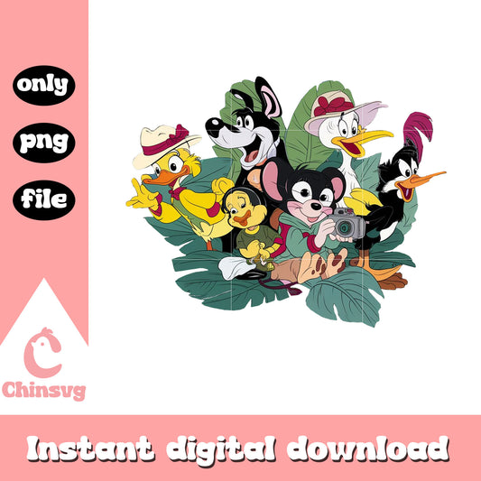 Cute animals design png, cartoon characters png, cartoon png