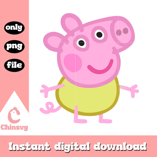 Cute baby alexander pig design png, clipart alexander pig png