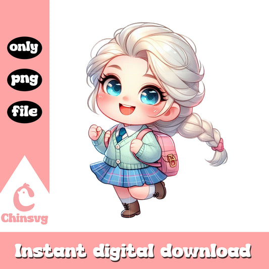 Cute baby elsa character png, school specialty png
