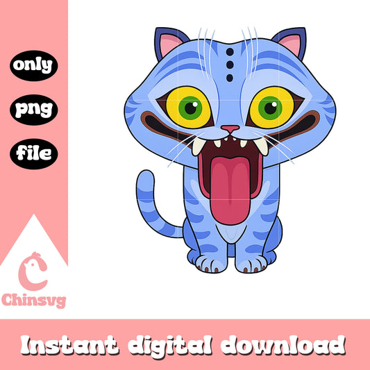 Cute cartoon derpy tiger character png, k-pop demon hunter png