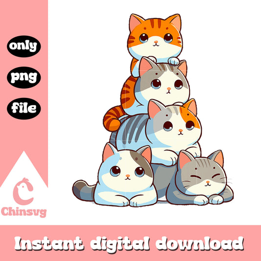 Cute cat doodle drawing png, cute cats drawing png, doodle png