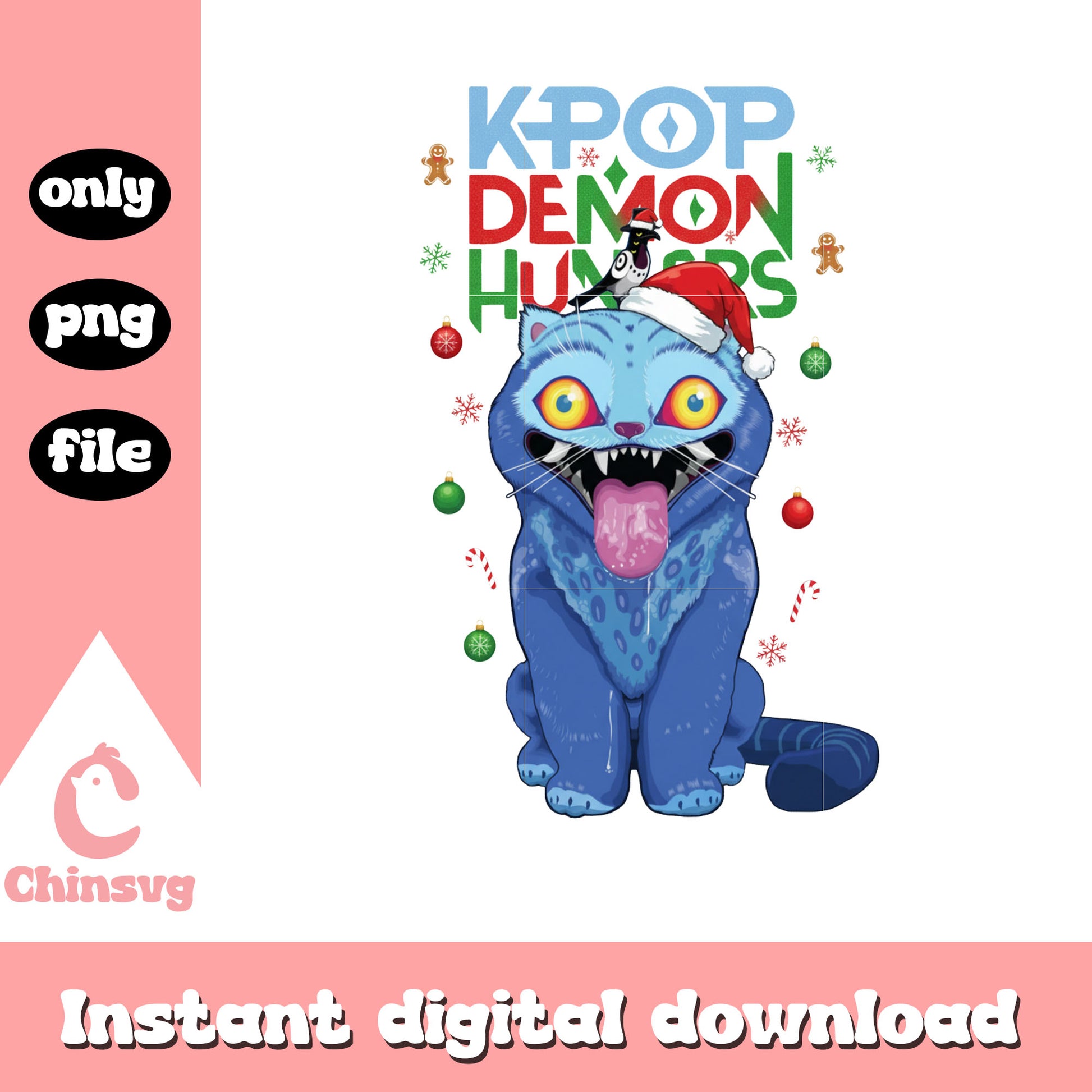Cute derpy kpop character christmas png, xmas meme png