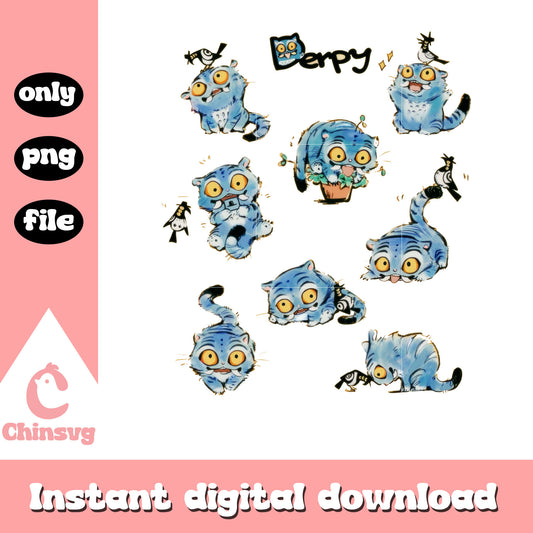 Cute derpy playing with crow png, kpop demon hunters png