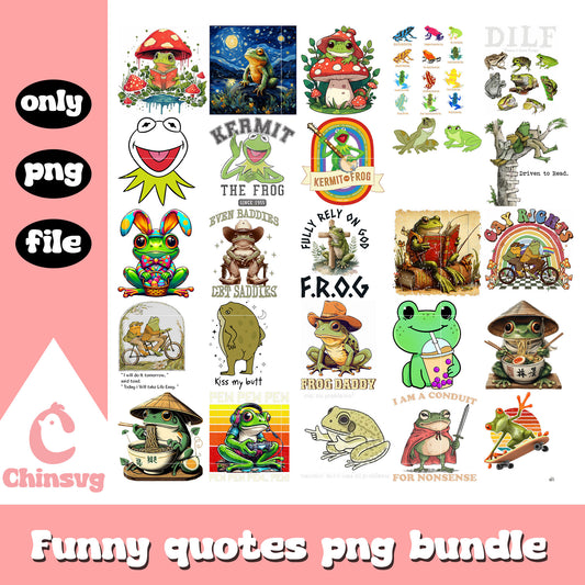 Cute frog kermit funny quotes design png, funny quotes png