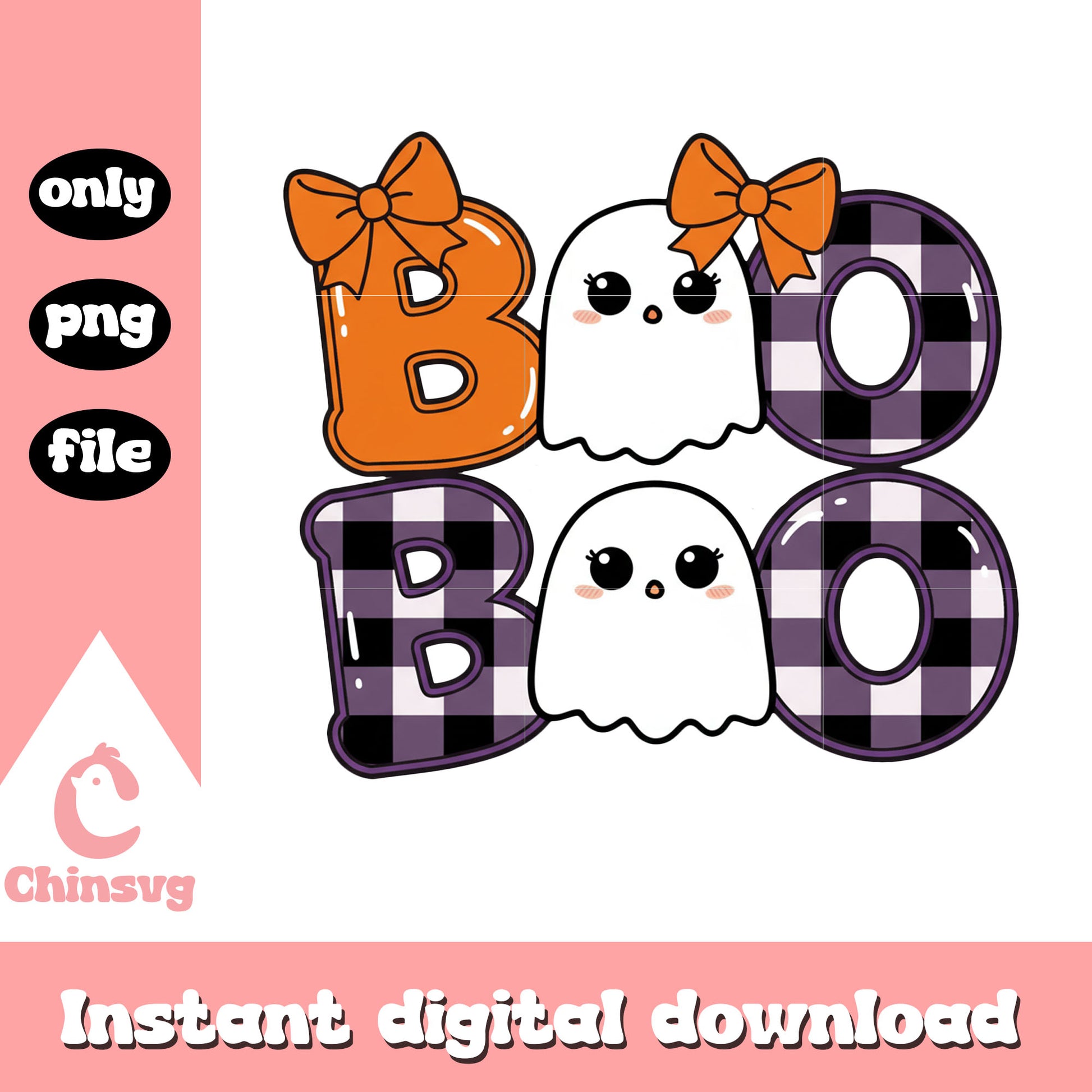 Cute ghost boo halloween png, spooky halloween​ png, boo halloween png