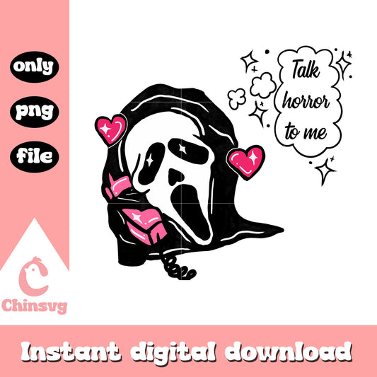 Cute ghostface took horror to me halloween png, ghostface art png