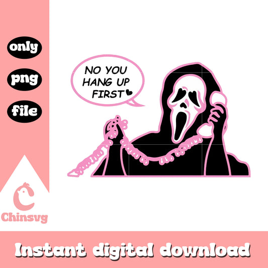Cute ghostface you hang up design png, halloween art png