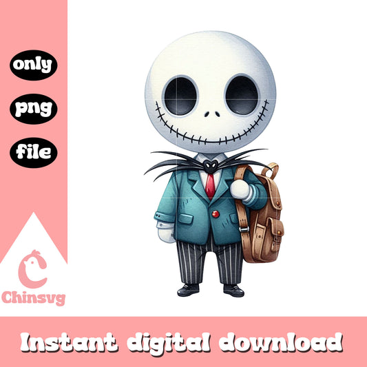 Cute jack skellington back to school png, shop back to school deals png