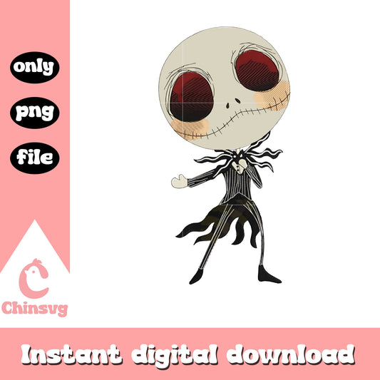 Cute jack skellington clipart png, jack skellington christmas png