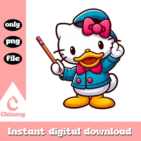 Cute kitty cat cosplay donald png, hello kitty png, costume png