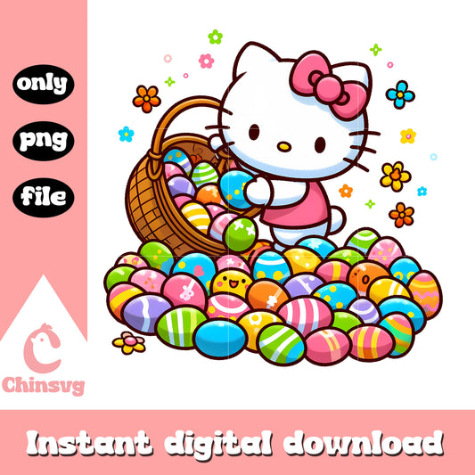 Cute kitty cat costume easter eggs png, easter eggs png