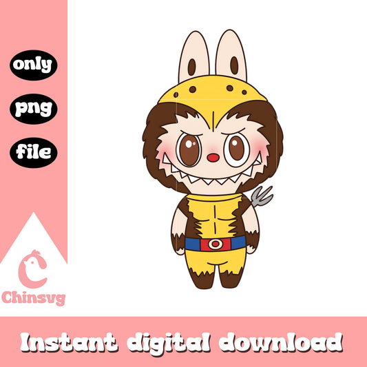 Cute labubu cosplay design png, labubu png, labubu drawing png