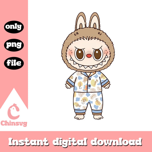 Cute labubu cosplay doll design png, labubu png, labubu art png