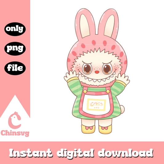 Cute labubu costume design png, labubu outfits png