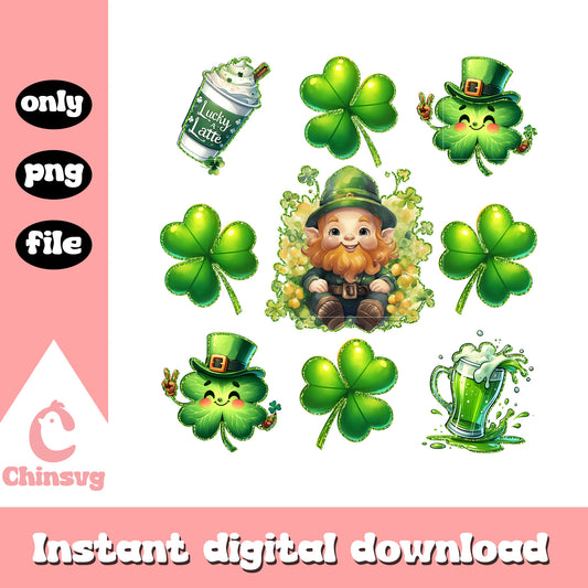 Cute leprechaun st patrick’s png, st patrick leprechaun png