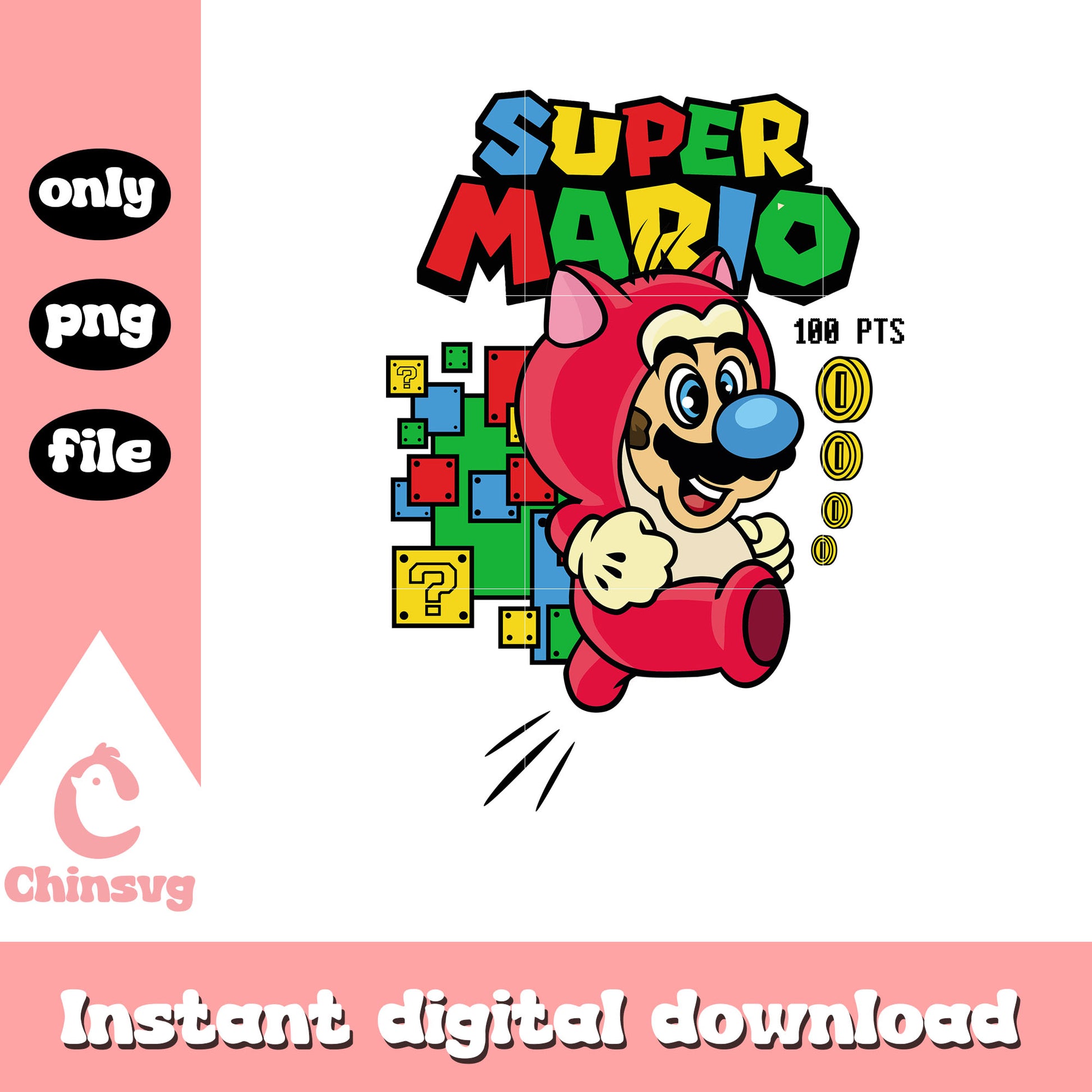 Cute mario game character png, super mario bros png, cartoon png