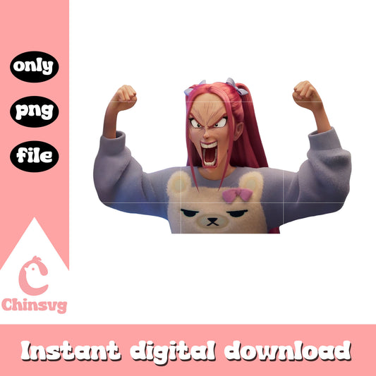 Cute mira huntrix character png, kpop demon hunter png