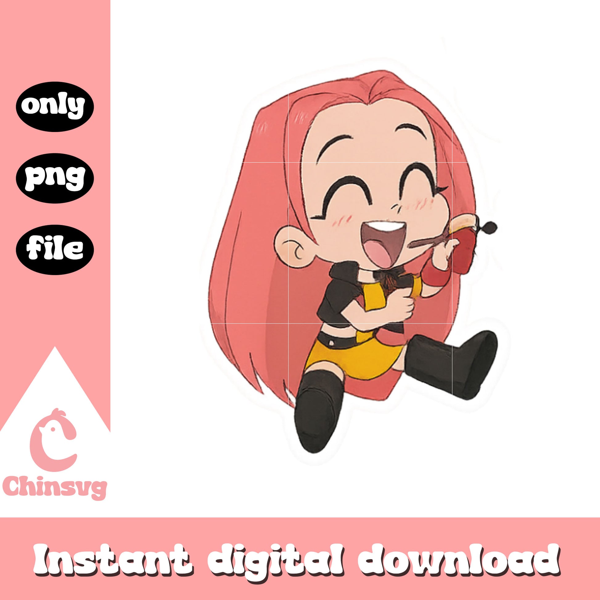 Cute mira huntrix characters png, mira from kpop demon hunters png