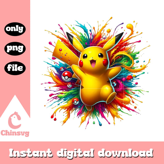 Cute pikachu pokemon design png, pokemon characters png