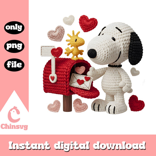 Cute snoopy letters valentine png, snoopy valentines day​ png