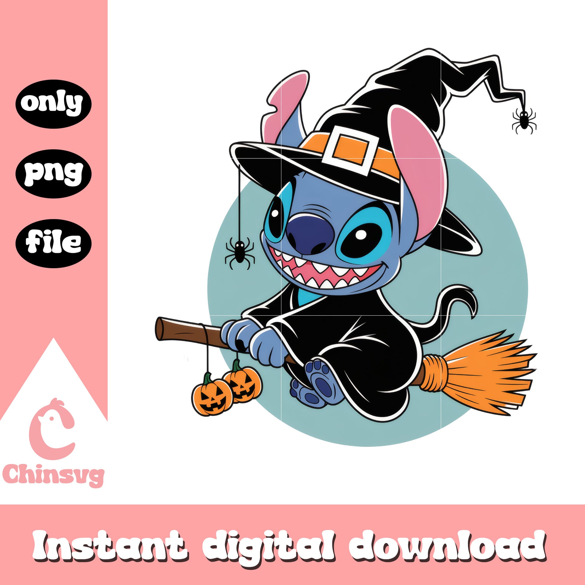 Cute witch disney stitch design png, disney lilo stitch png