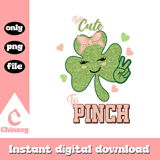 Cutie pinch st patrick’s png, st patricks day home decor​ png