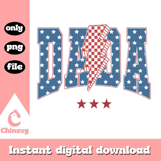 Dada lightning bolt logo design png, father day​ png, trending png