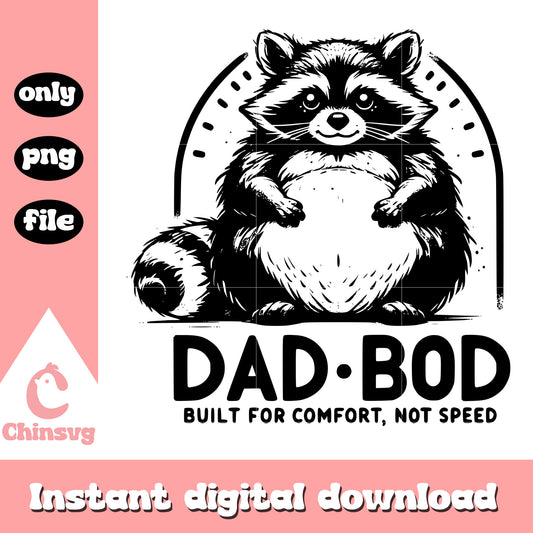 Dad bod raccoon black design png, funny raccoon​ png