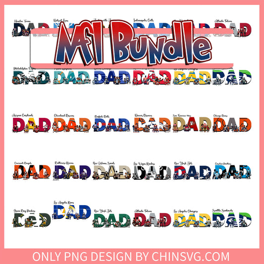 Dad logo nfl design bundle png, dad logo png​ png, nfl sport png