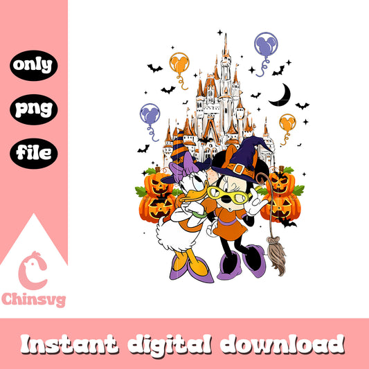 Daisy and minnie halloween town png, minnie and daisy png,  disney halloween png