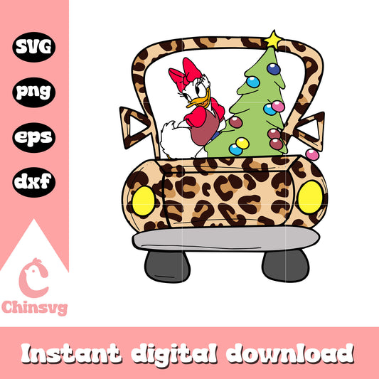 Daisy drive christmas tree svg, disney christmas parade​ svg