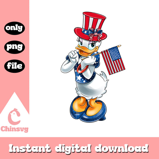 Daisy duck american flag png, Daisy duck independence png