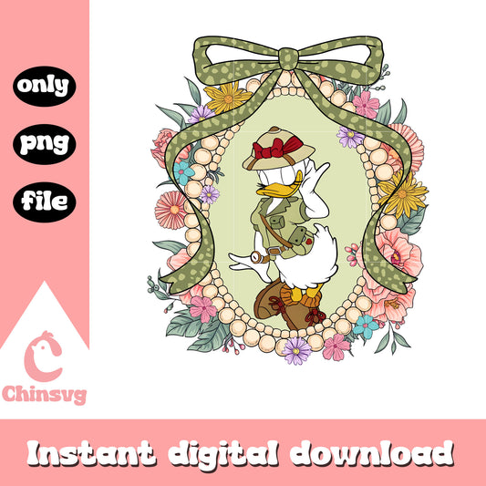 Daisy duck character mirror png, disney png, animal kingdom png